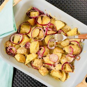 Rozemarijn-aardappeltjes uit de oven met grana padano