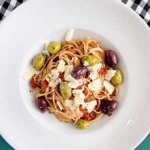 Spaghetti met olijven 2
