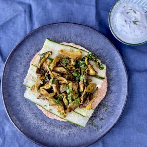 Paddenstoelenshoarma met verwarmende kruiden