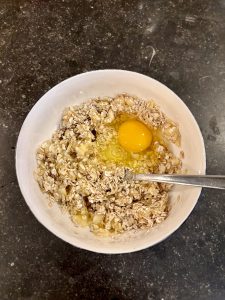 scrambled oats met banaan